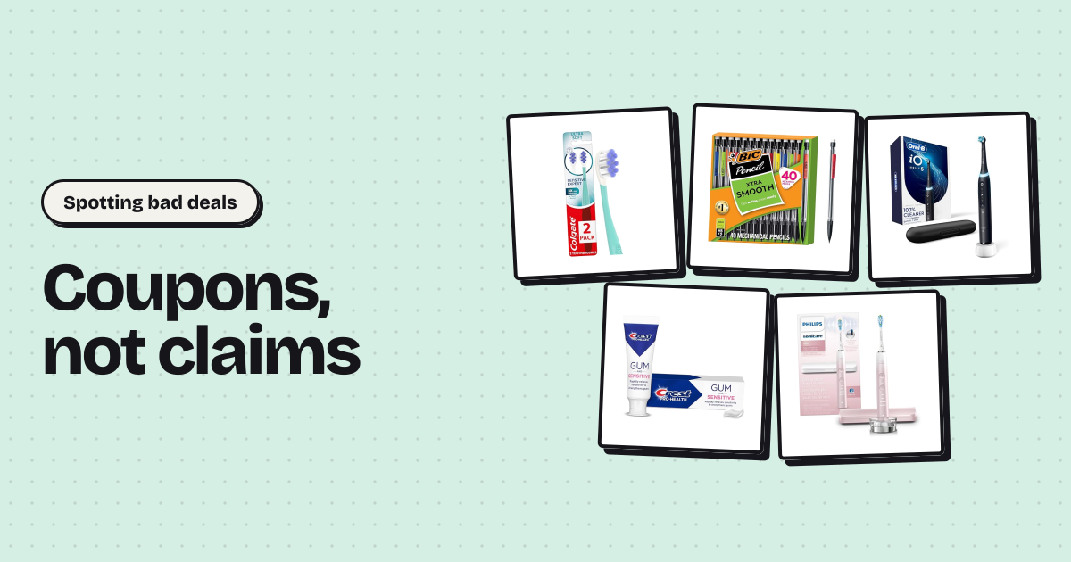 Coupons, not claims currently in the catalogue
