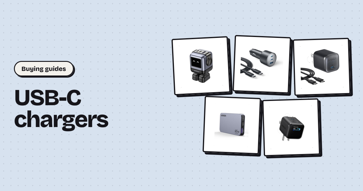 USB-C chargers currently in the catalogue